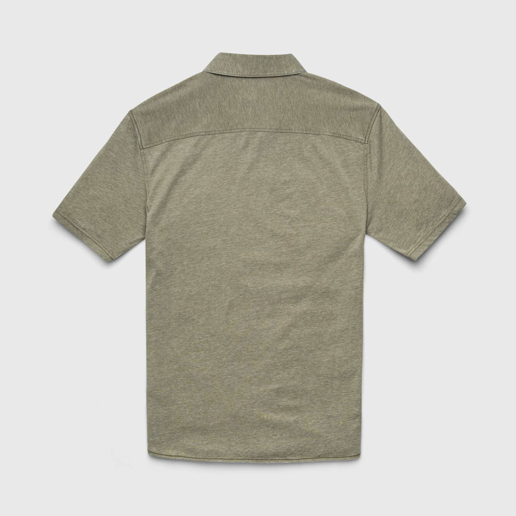 Surfside Supply Tony S/S Burnout Knit Shirt in Lichen Green