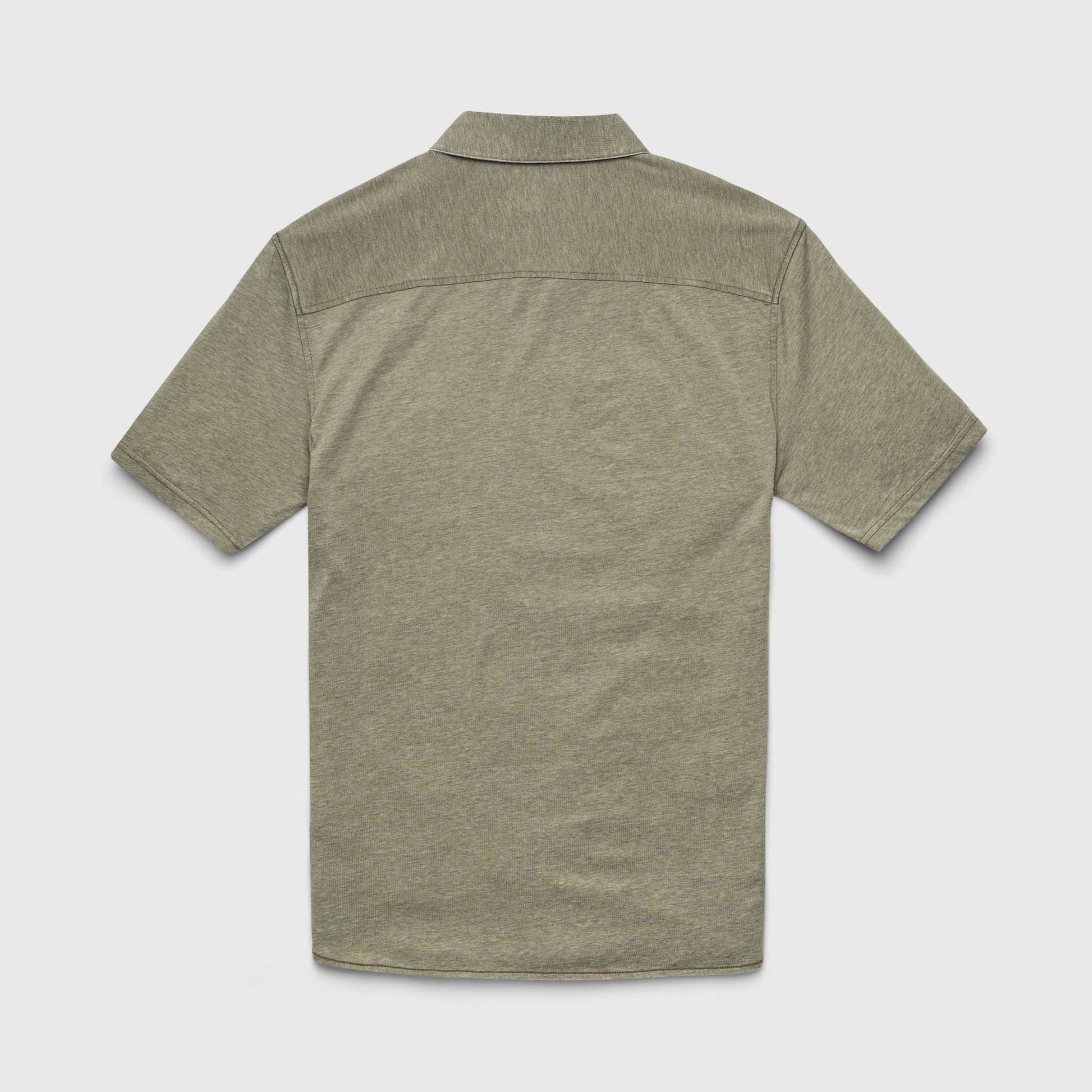 Surfside Supply Tony S/S Burnout Knit Shirt in Lichen Green