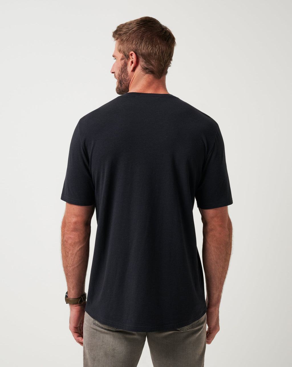 TravisMathew Cloud Crew Tee in Black