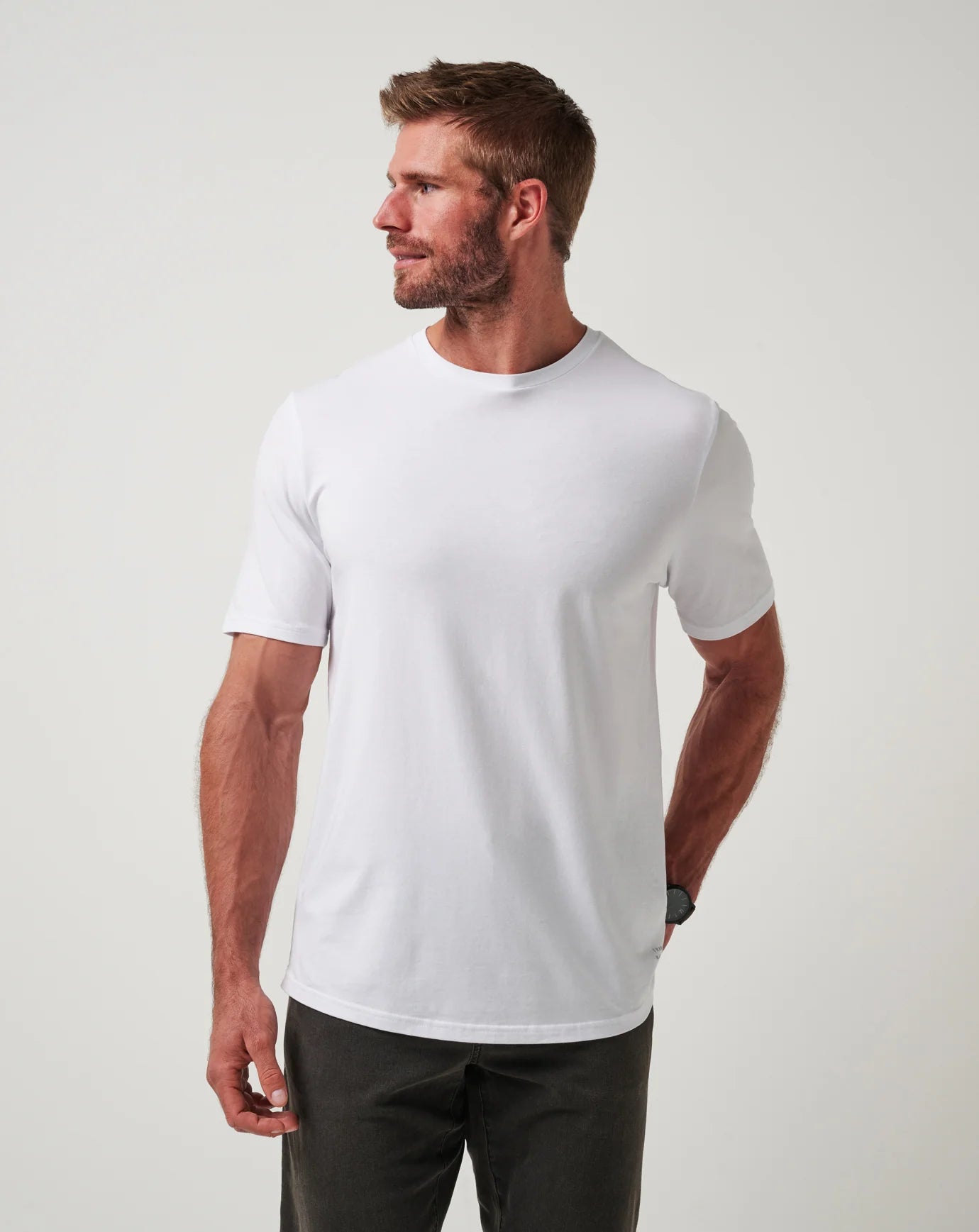 TravisMathew Cloud Crew Tee in White