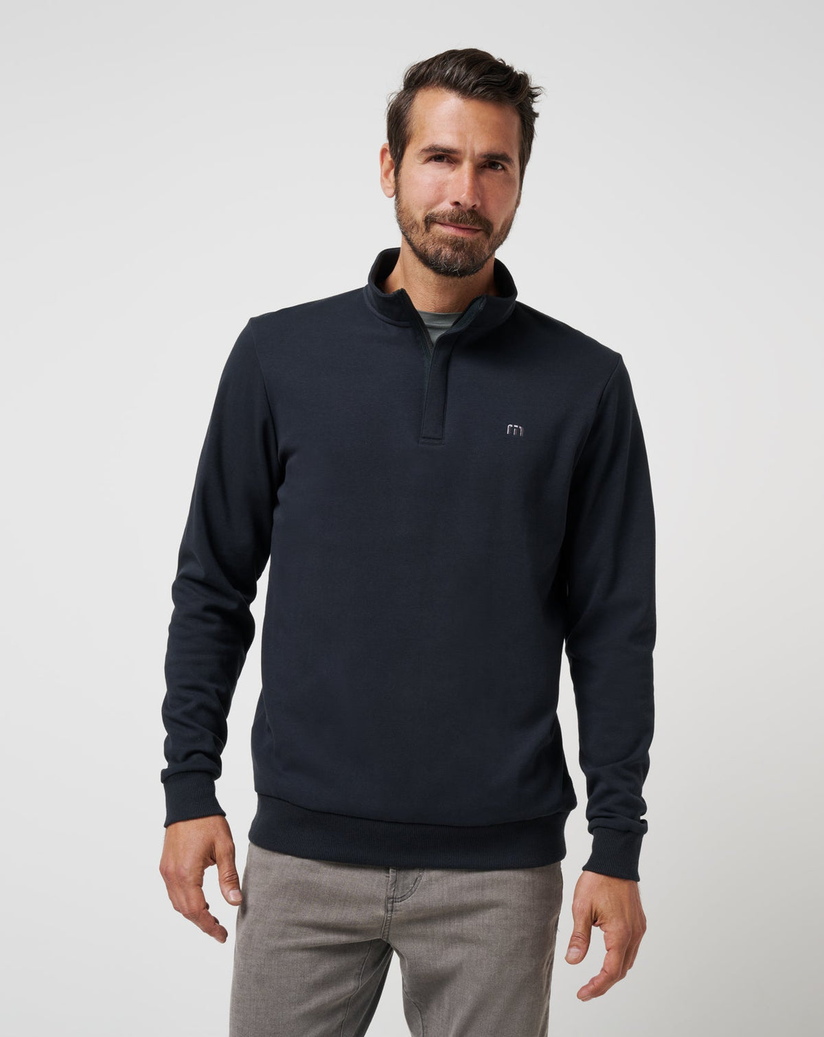 TravisMathew Cloud Quarter Zip 2.0 in Black