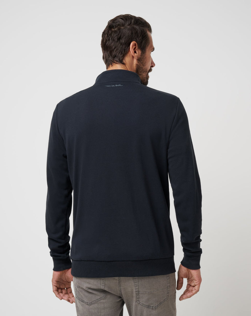 TravisMathew Cloud Quarter Zip 2.0 in Black