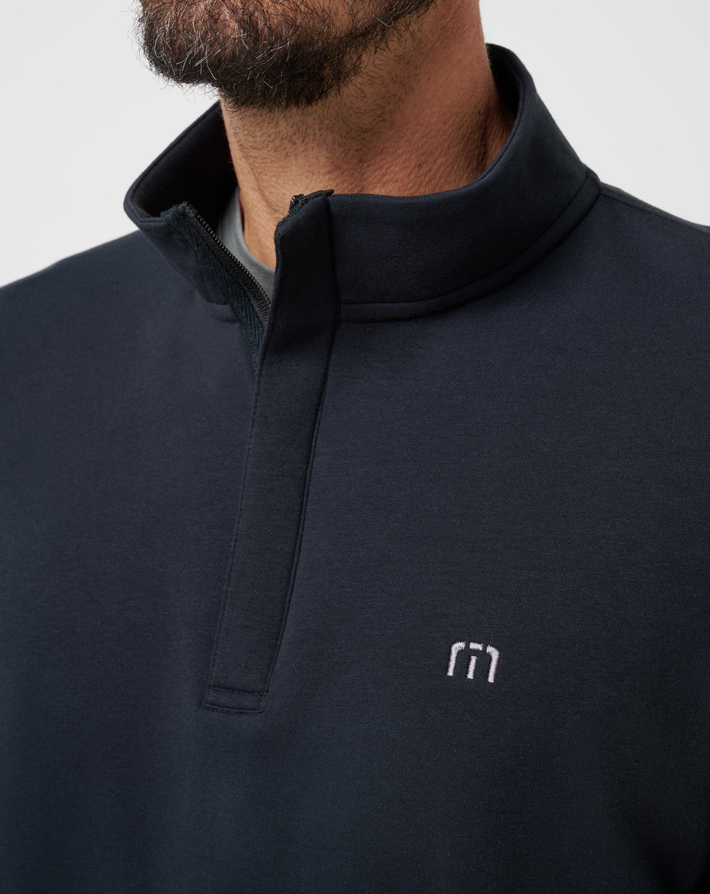 TravisMathew Cloud Quarter Zip 2.0 in Black