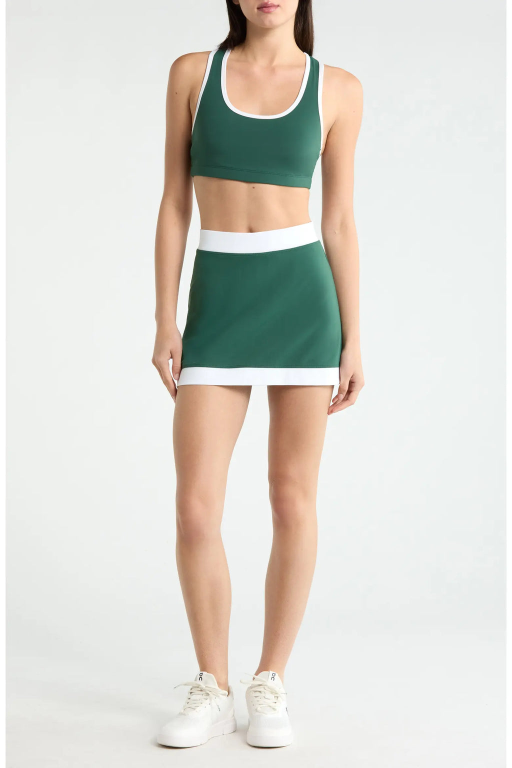 Sport Court Bra - Turf / White