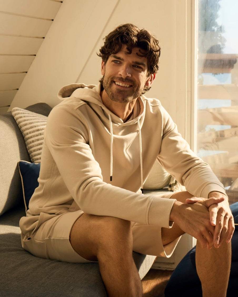 Surfside Supply Marine French Terry Hoodie in Silver Gray