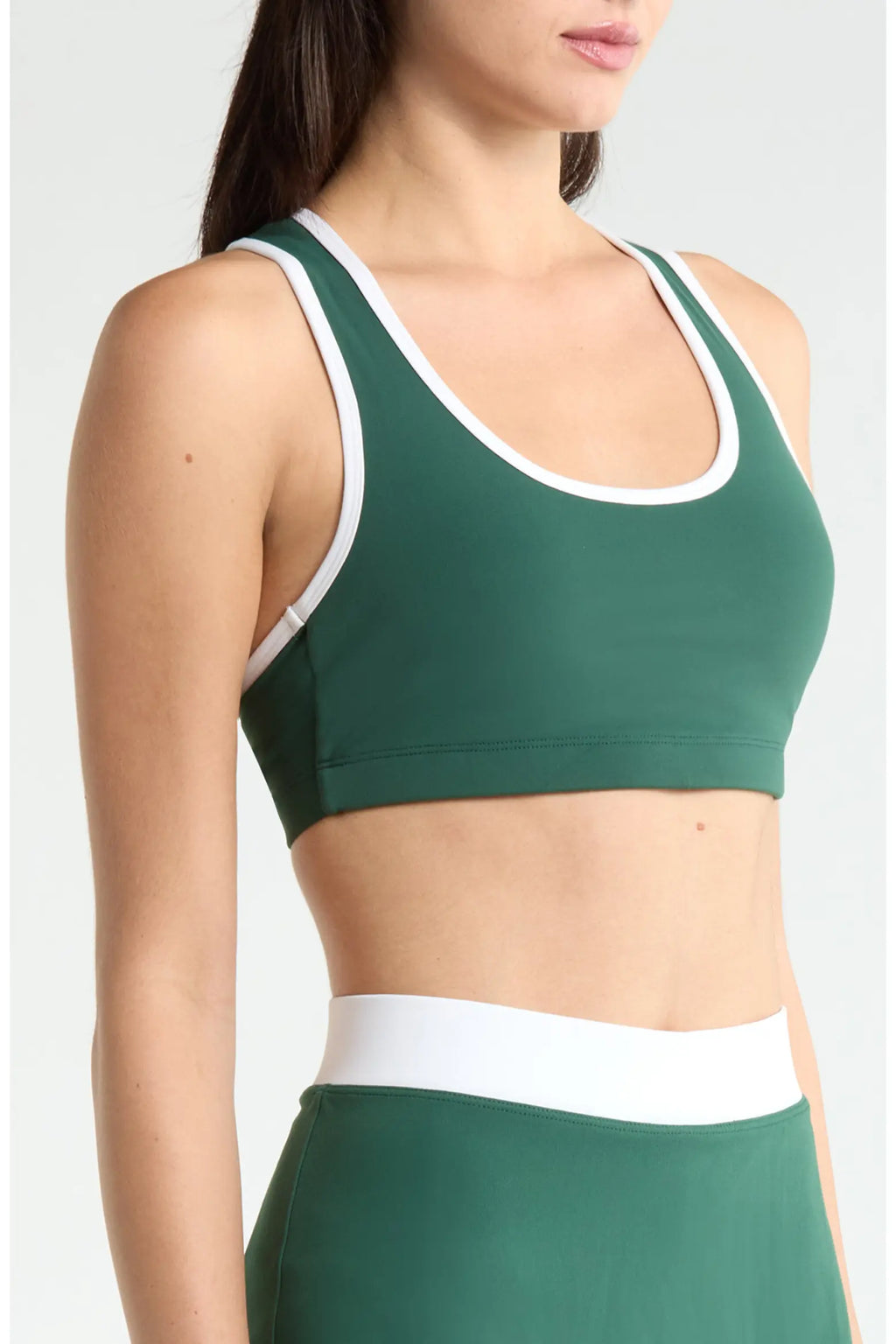 Sport Court Bra - Turf / White