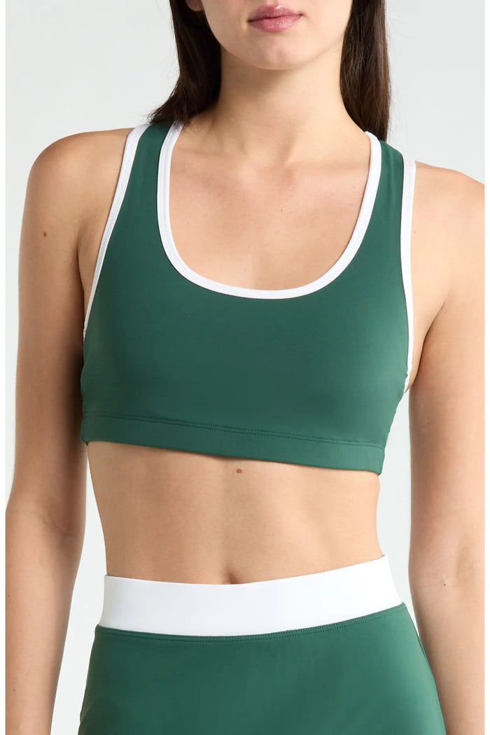 Sport Court Bra - Turf / White