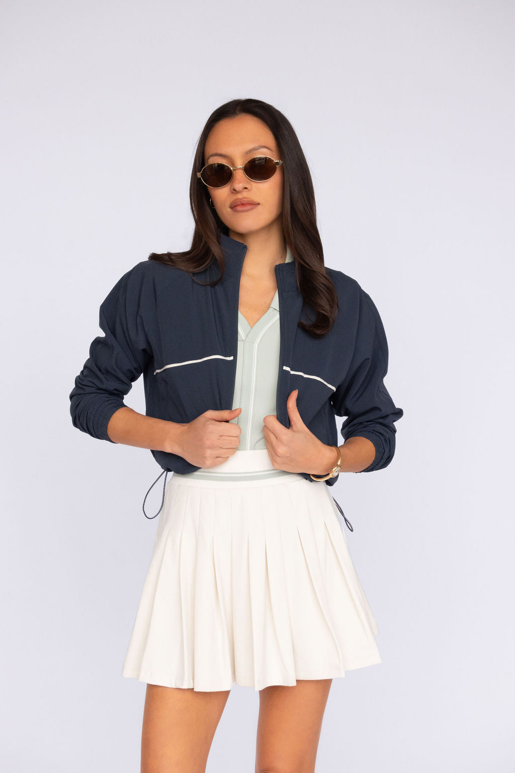 Fore-te Nicole Cropped Jacket in Oxford