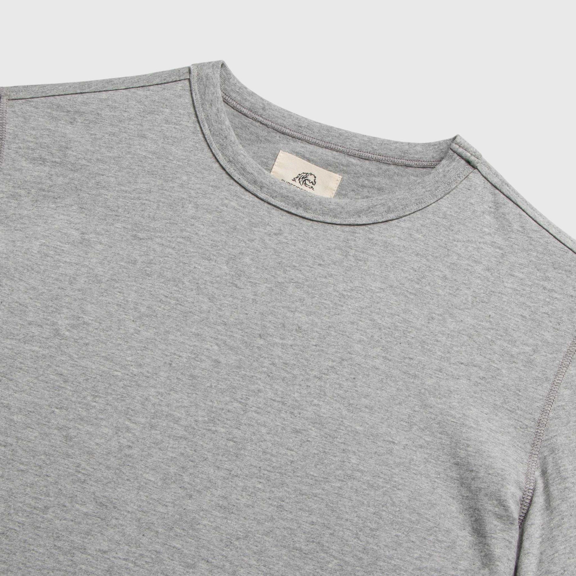 Surfside Supply Salty S/S Scoop Tee in Heather Grey