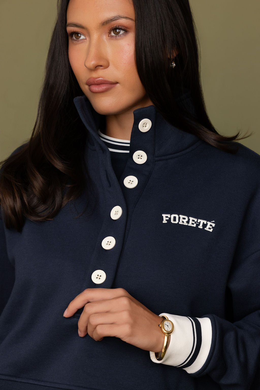 Fore-té Varsity Sweatshirt in Oxford