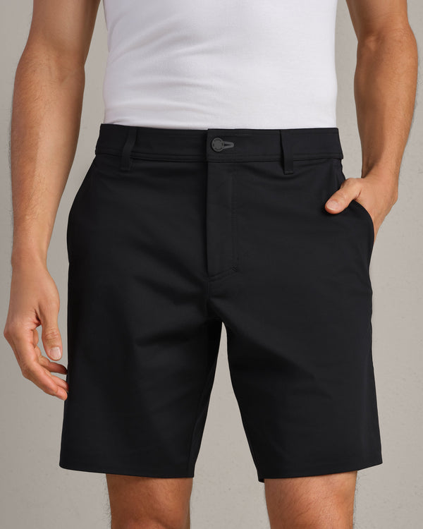 Rhone 9" Commuter Flyweight Short in Black