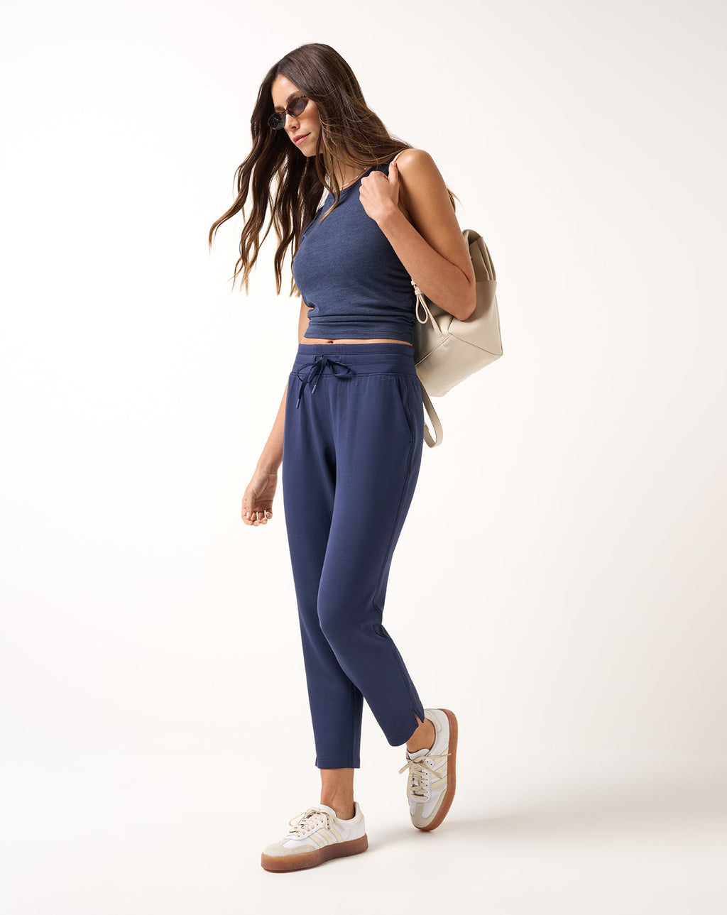 TravisMathew SkyLoft Soft Ankle Pant in Navy Blazer