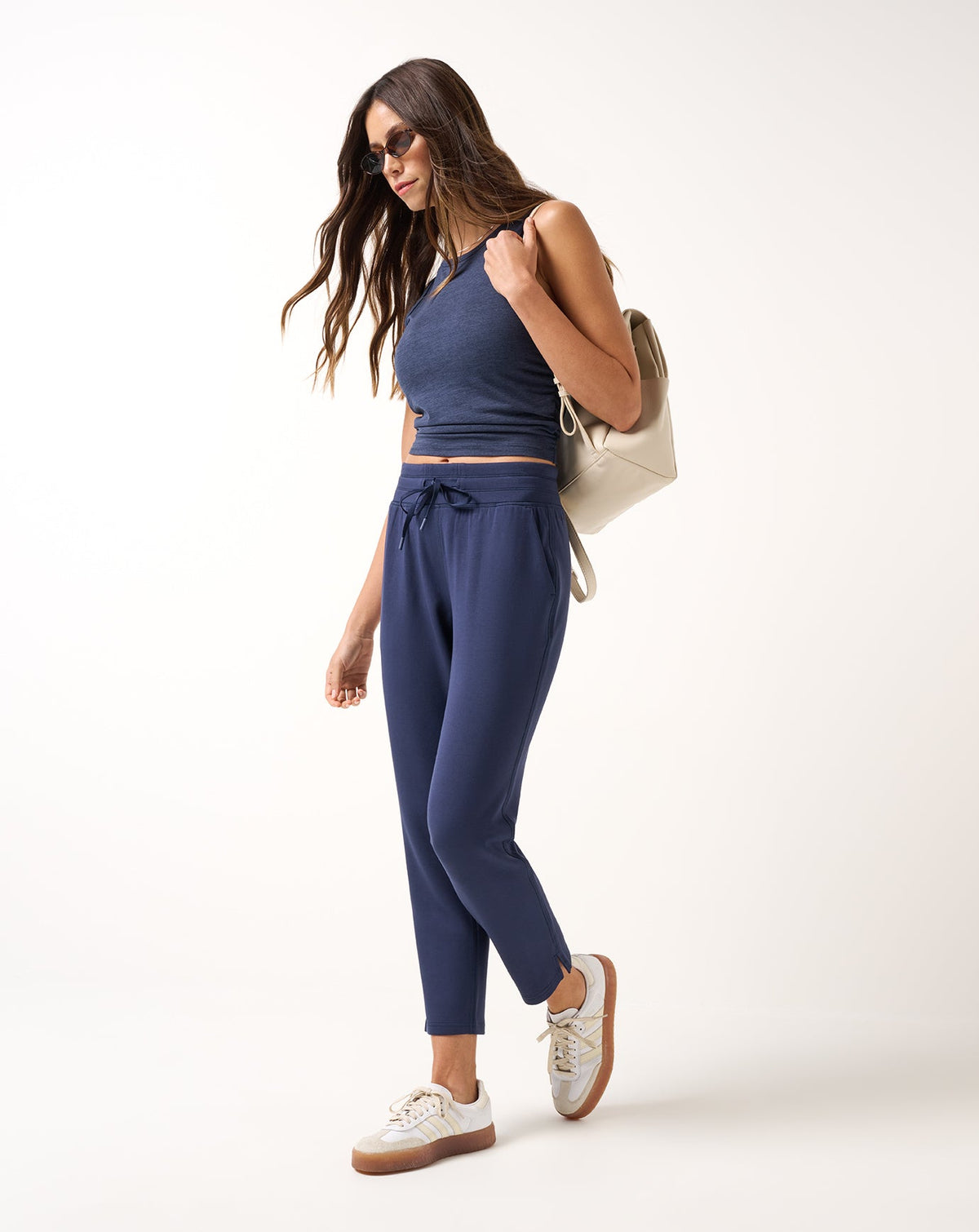 TravisMathew SkyLoft Soft Ankle Pant in Navy Blazer