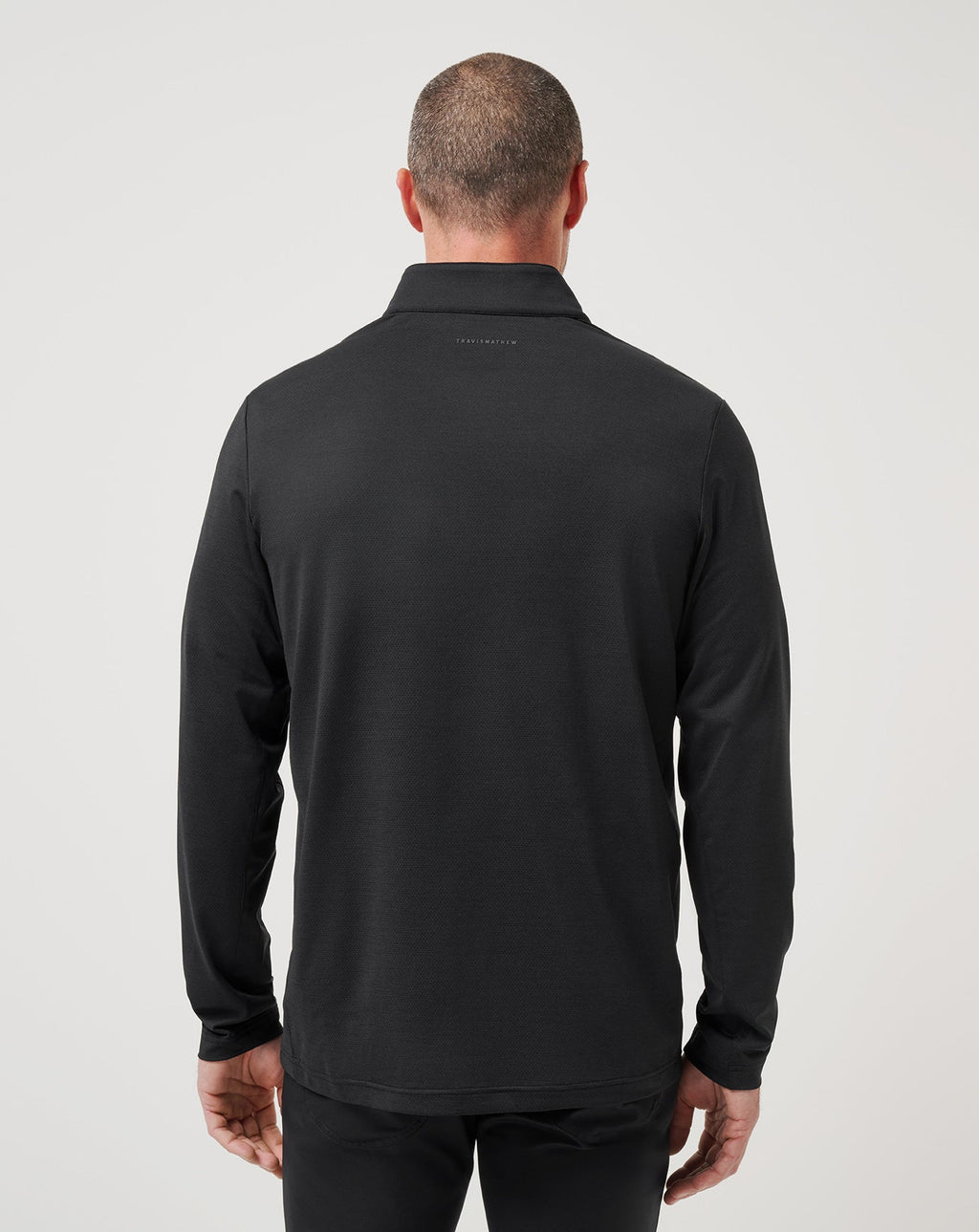 TravisMathew Heater Pro 1/4 Zip in Black