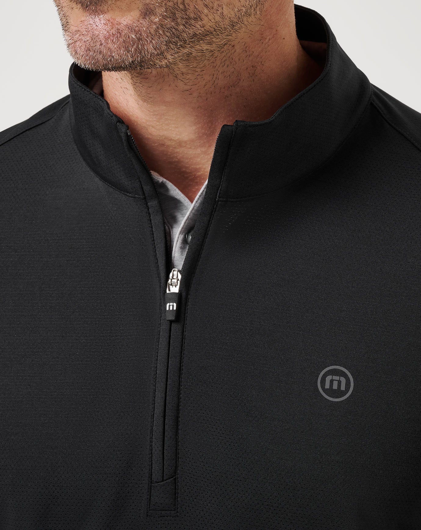TravisMathew Heater Pro 1/4 Zip in Black