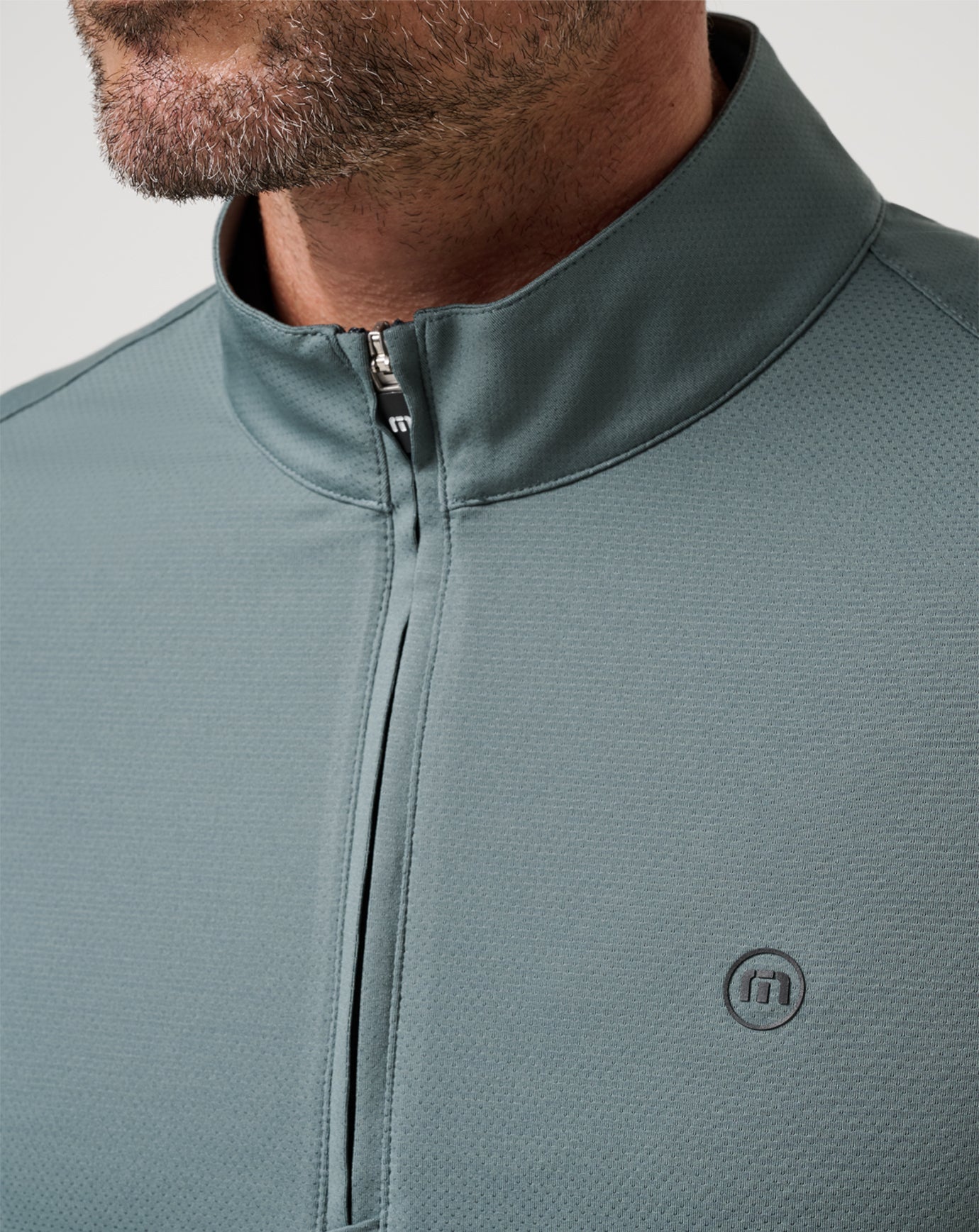 TravisMathew Heater Pro 1/4 Zip in Balsam Green
