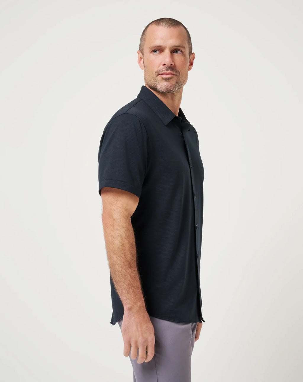 TravisMathew The Heater Button Up in Black