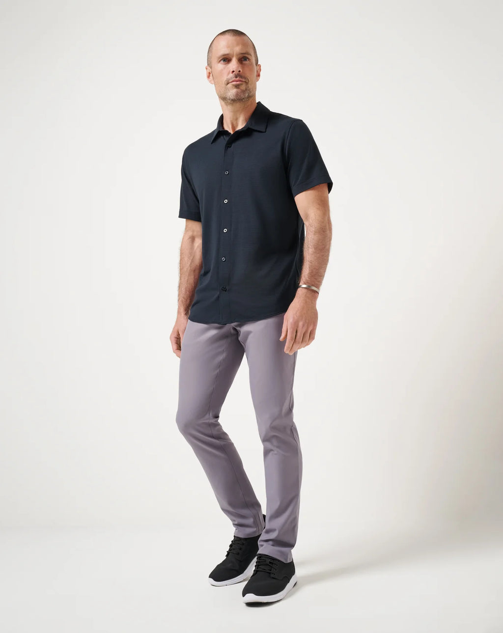TravisMathew The Heater Button Up in Black