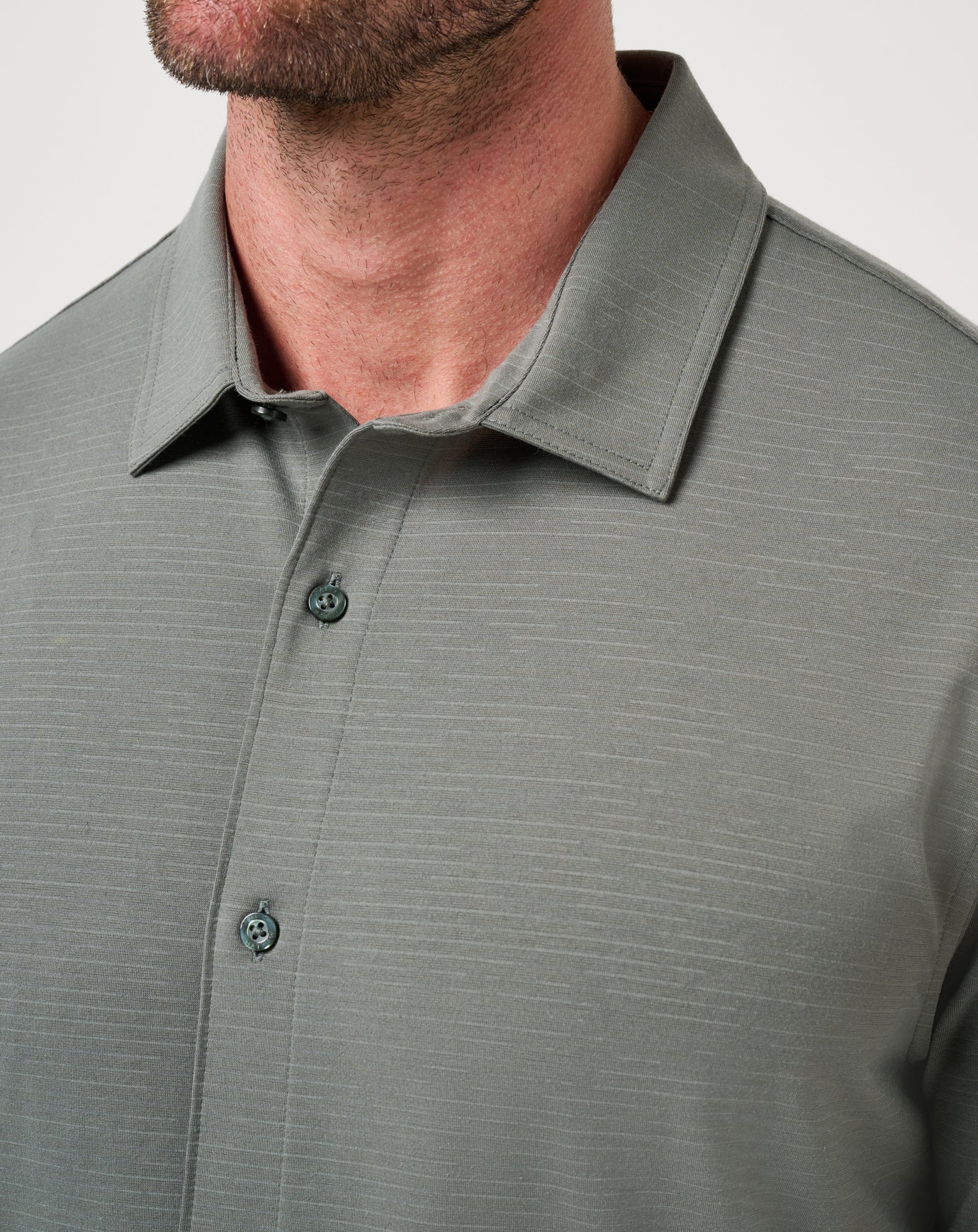 TravisMathew The Heater Button Up in Dark Olive