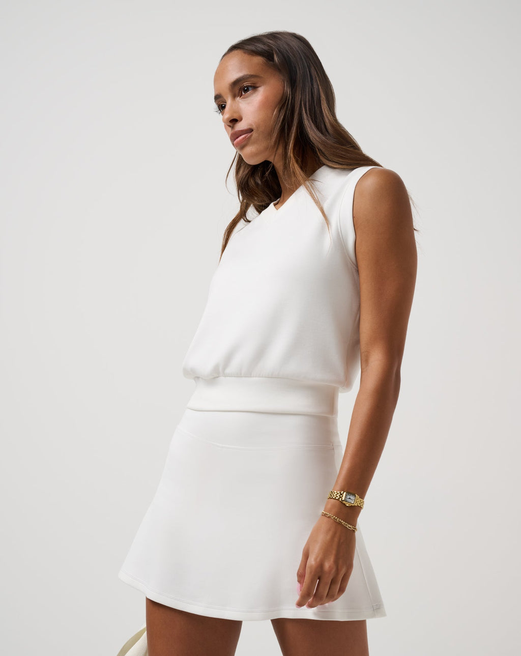SkyLoft Soft A-Line Skort - Snow White
