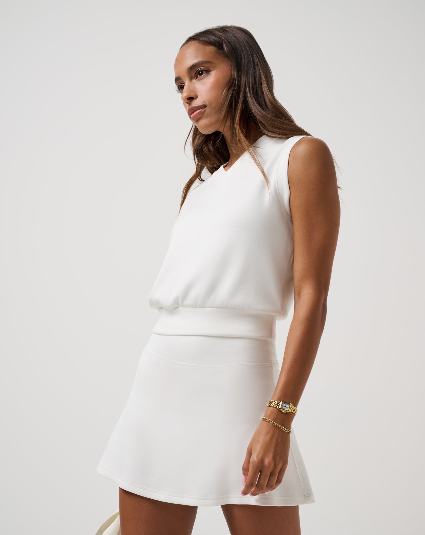 SkyLoft Soft A-Line Skort - Snow White