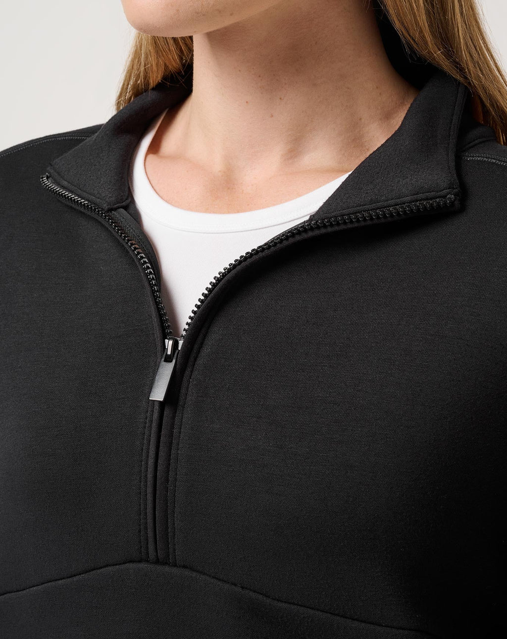 TravisMathew SkyLoft Soft 1/2 Zip Pullover in Turkish Coffee