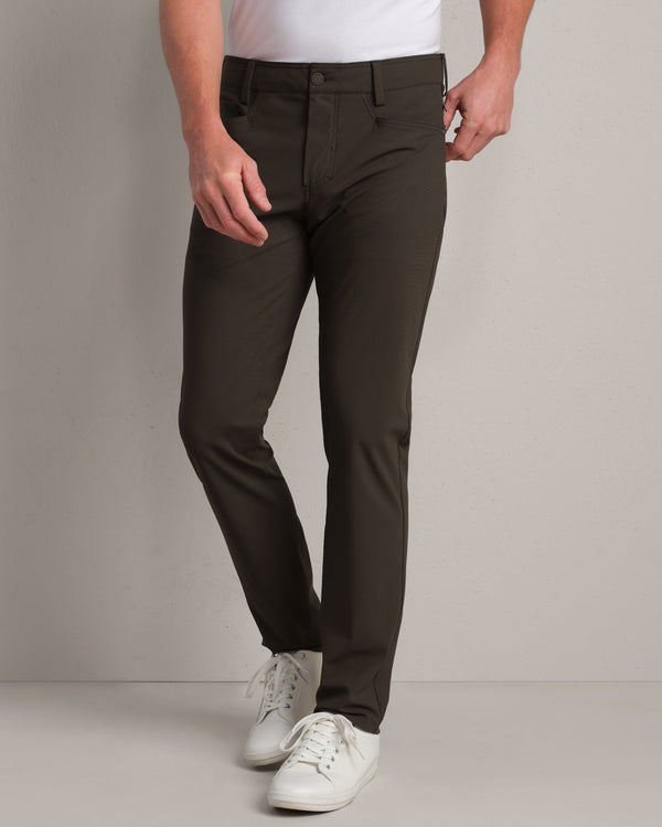 Rhone Commuter Pro Five Pocket in Café Noir