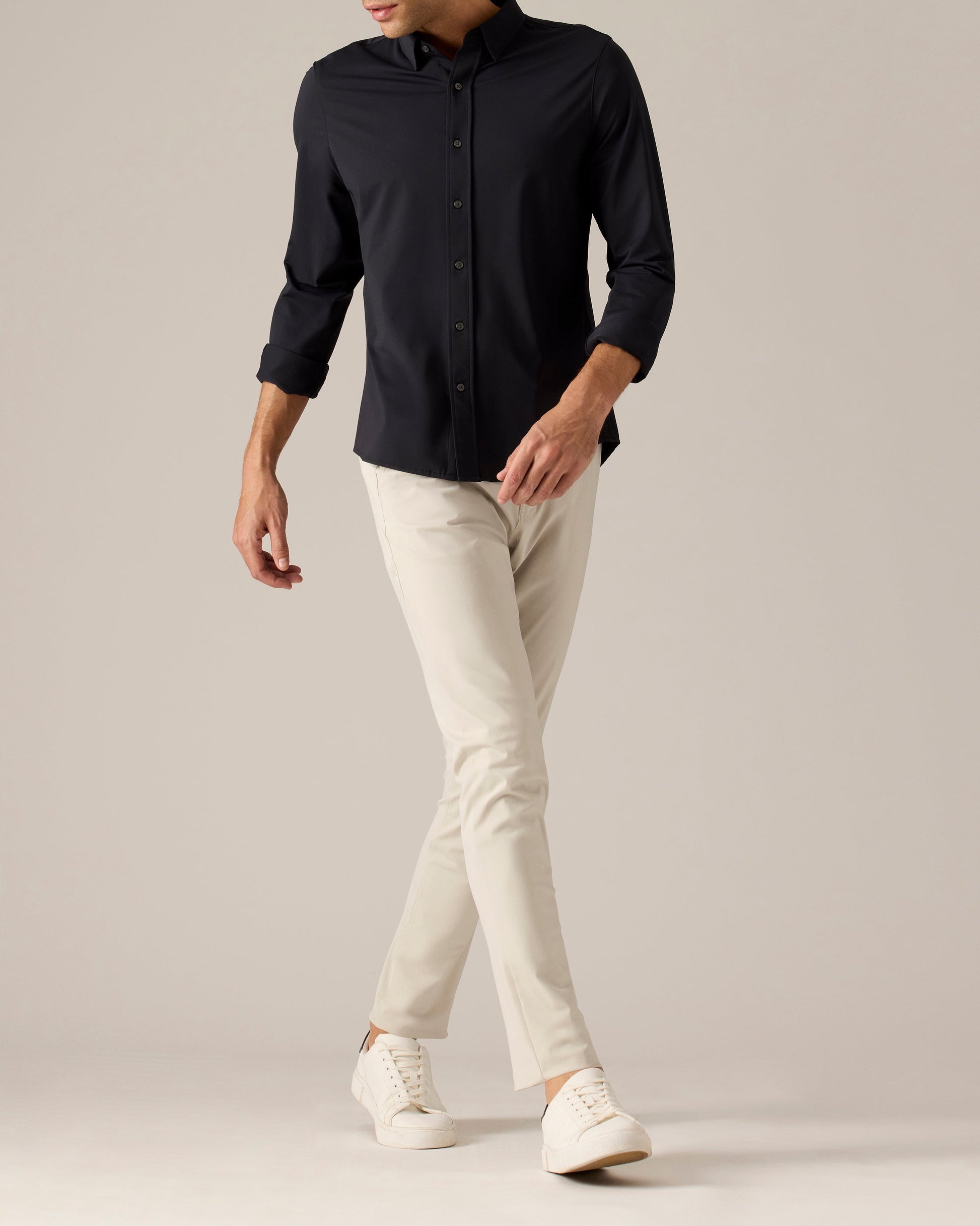 rhone dress shirt Commuter Short Sleeve -- White Wavy Stripe Whether youre running errands or heading to the office Rhone Lavender Dusk Short Sleeve