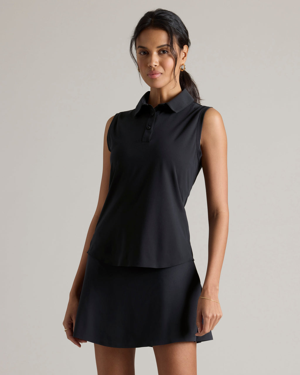 Rhone Course to Court Polo in Black