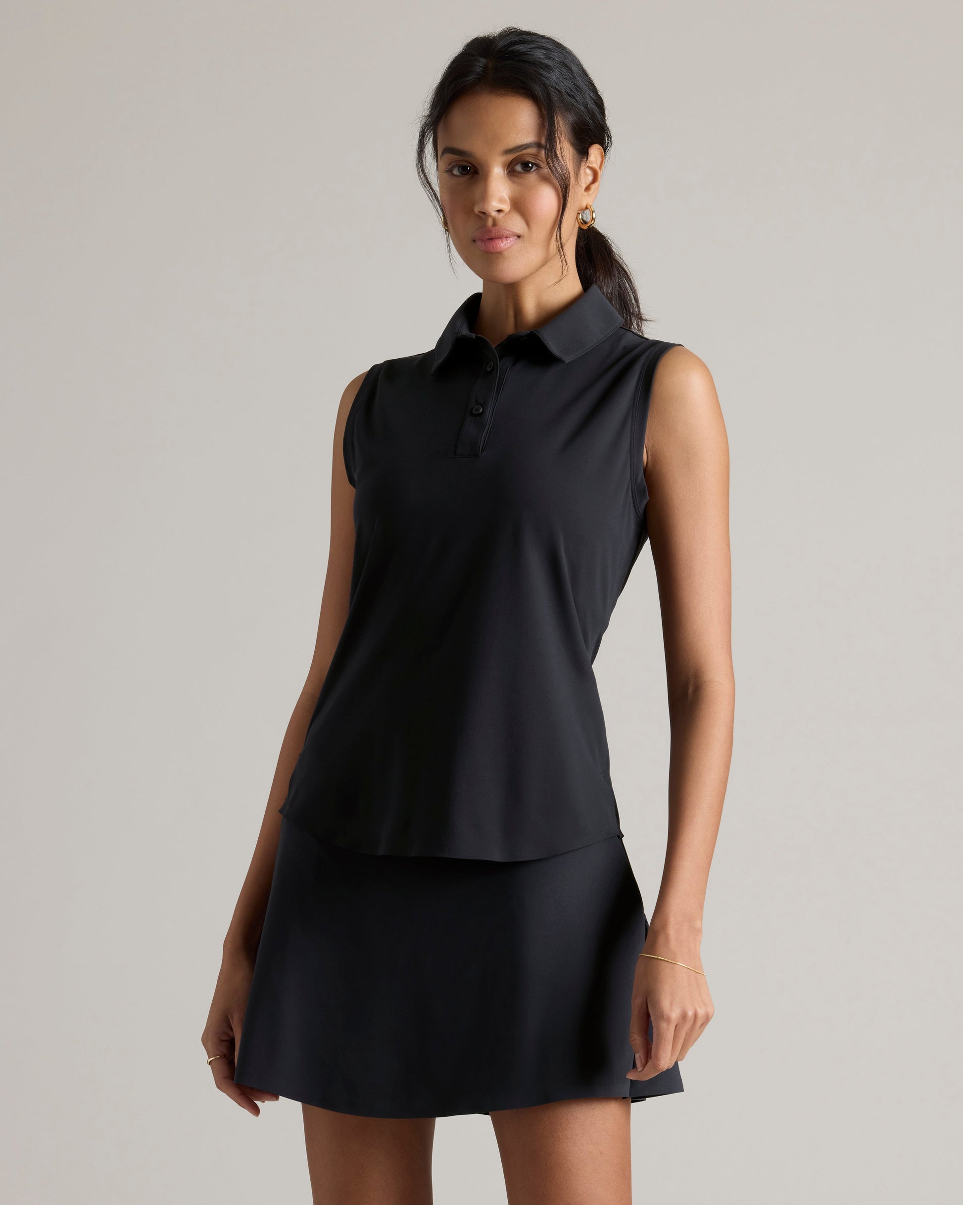 Rhone Course to Court Polo in Black
