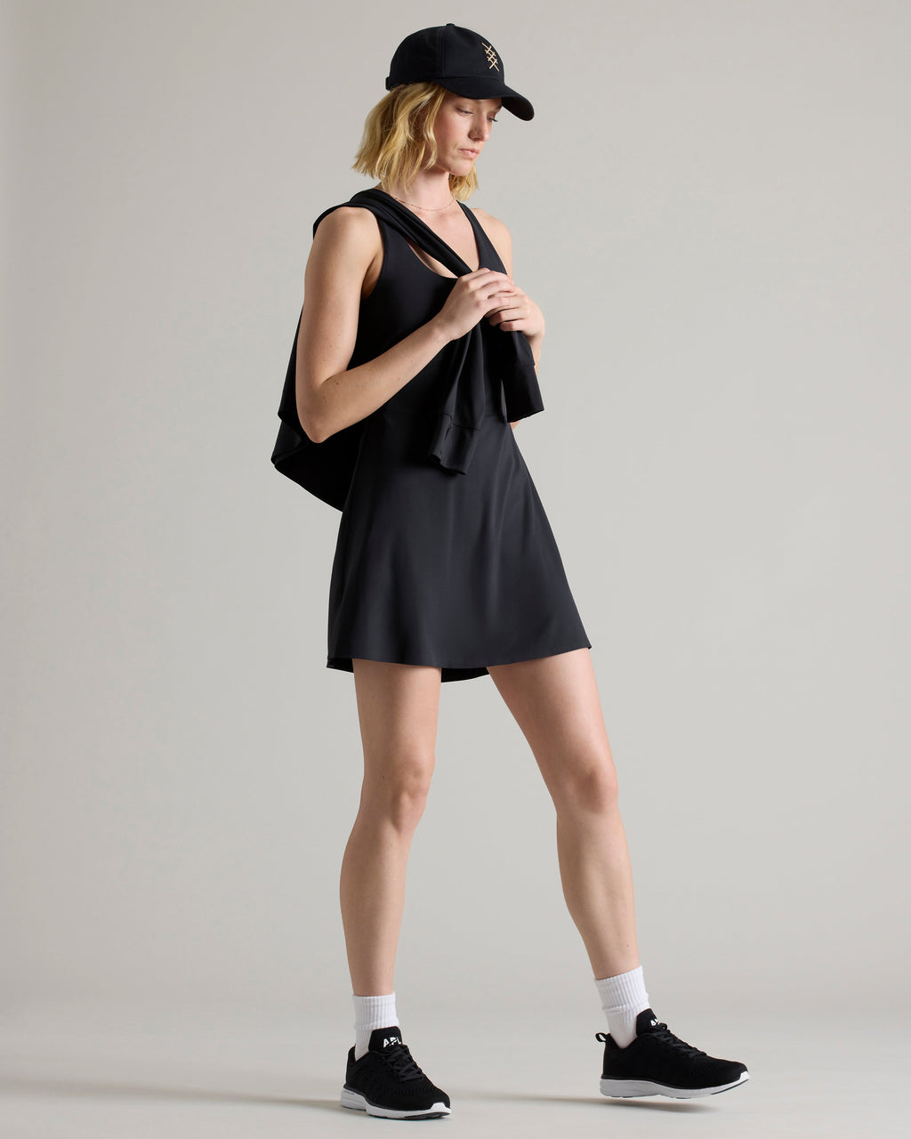 Rhone Course to Court Dress in Black