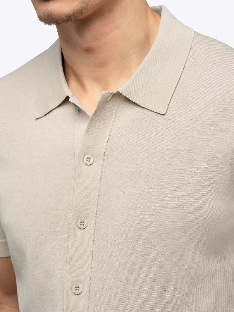 Riviera Knit Button Up