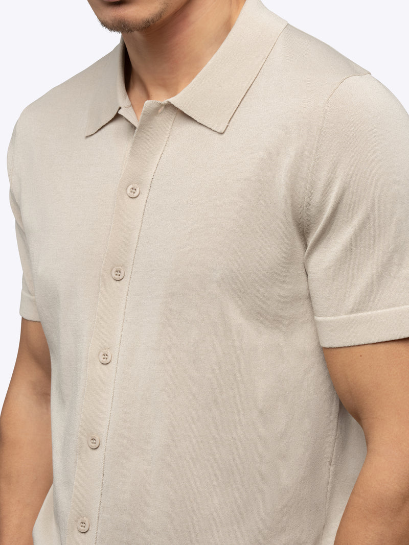 Riviera Knit Button Up