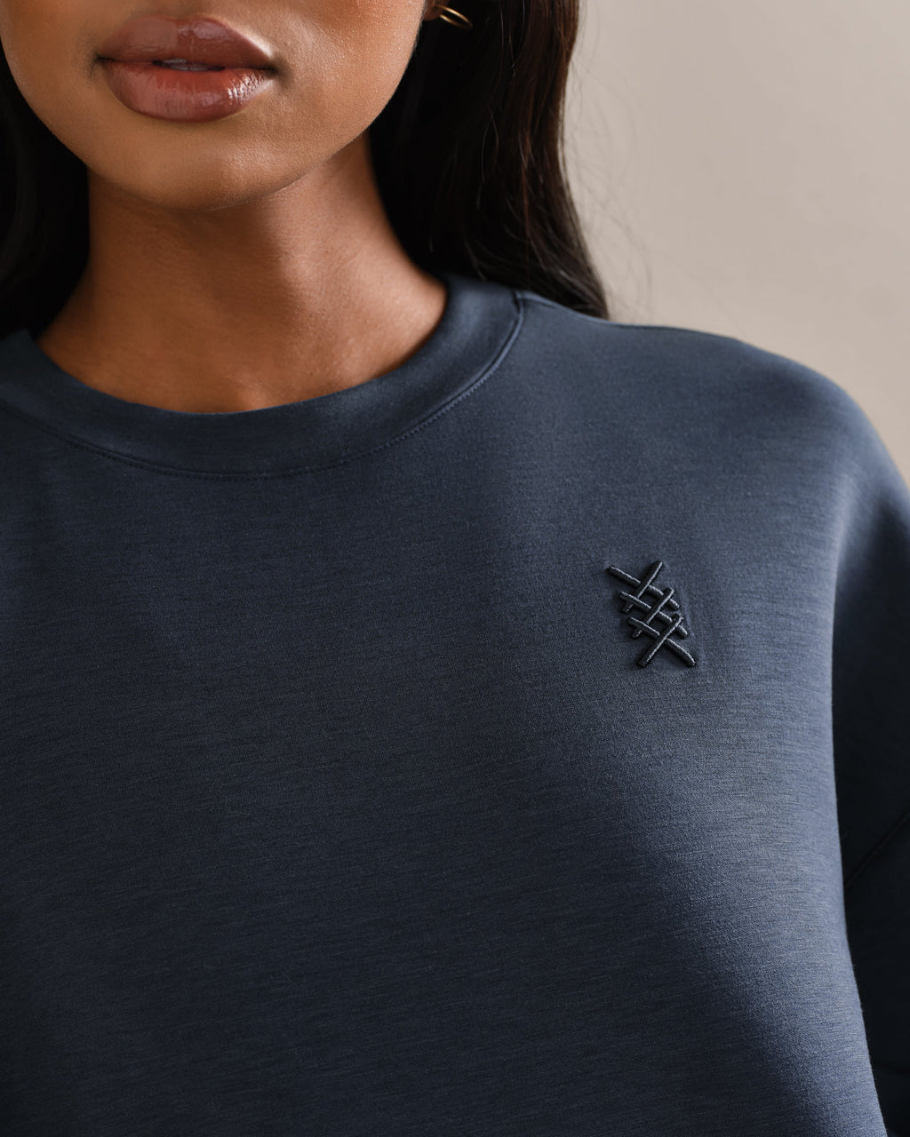 Rhone DreamGlow Crew Neck in Navy Blue