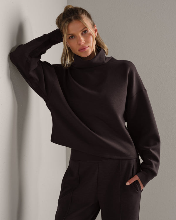 Rhone DreamGlow Mock Neck in Dark Espresso