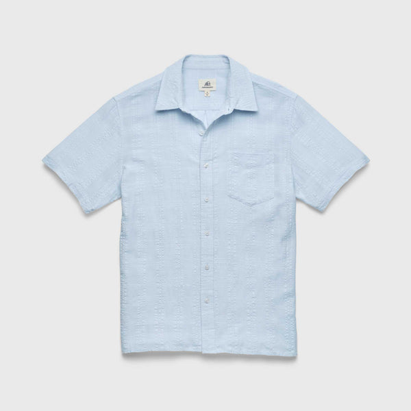 Surfside Supply Joseph Straight Bottom Textured Shirt in Lt Blue (Ancient)