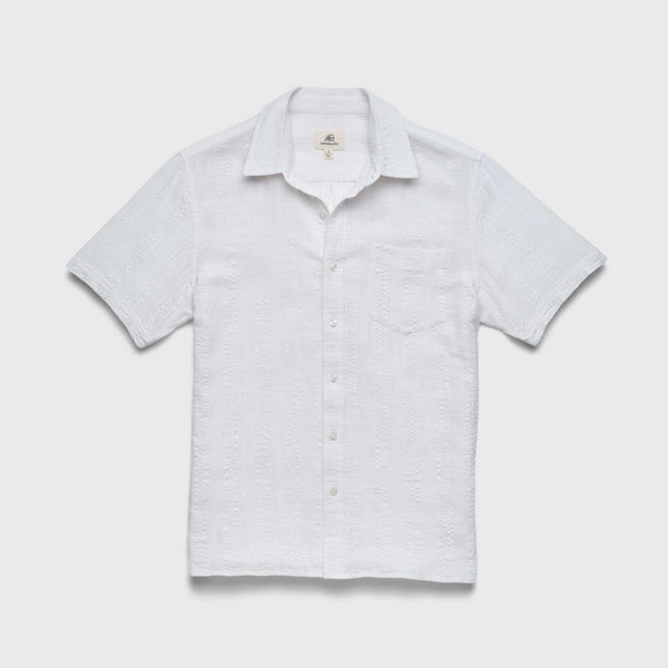 Surfside Supply Joseph Straight Bottom Textured Shirt in White