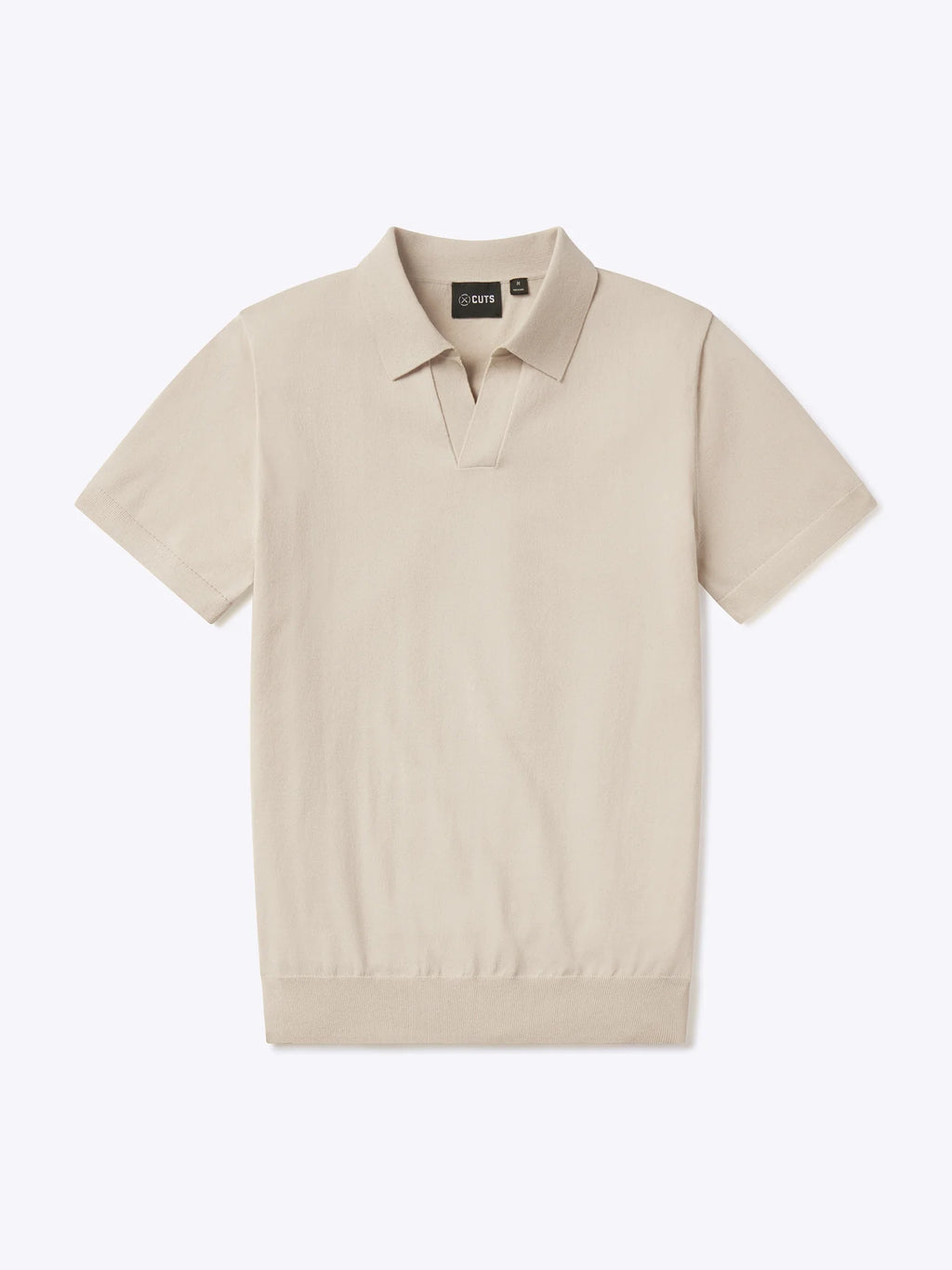 Cuts Riviera Knit Polo in Sand Dune