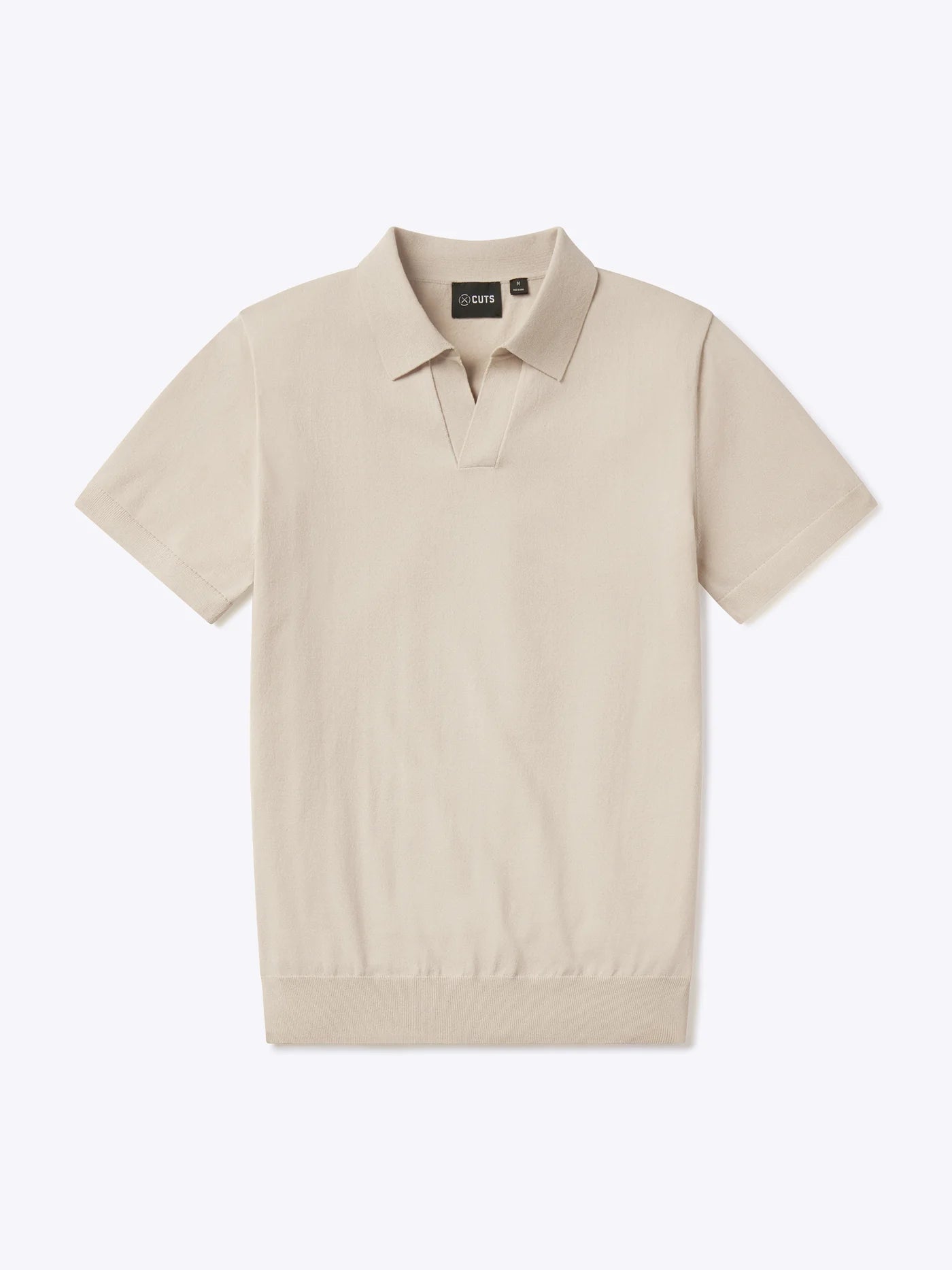 Cuts Riviera Knit Polo in Sand Dune
