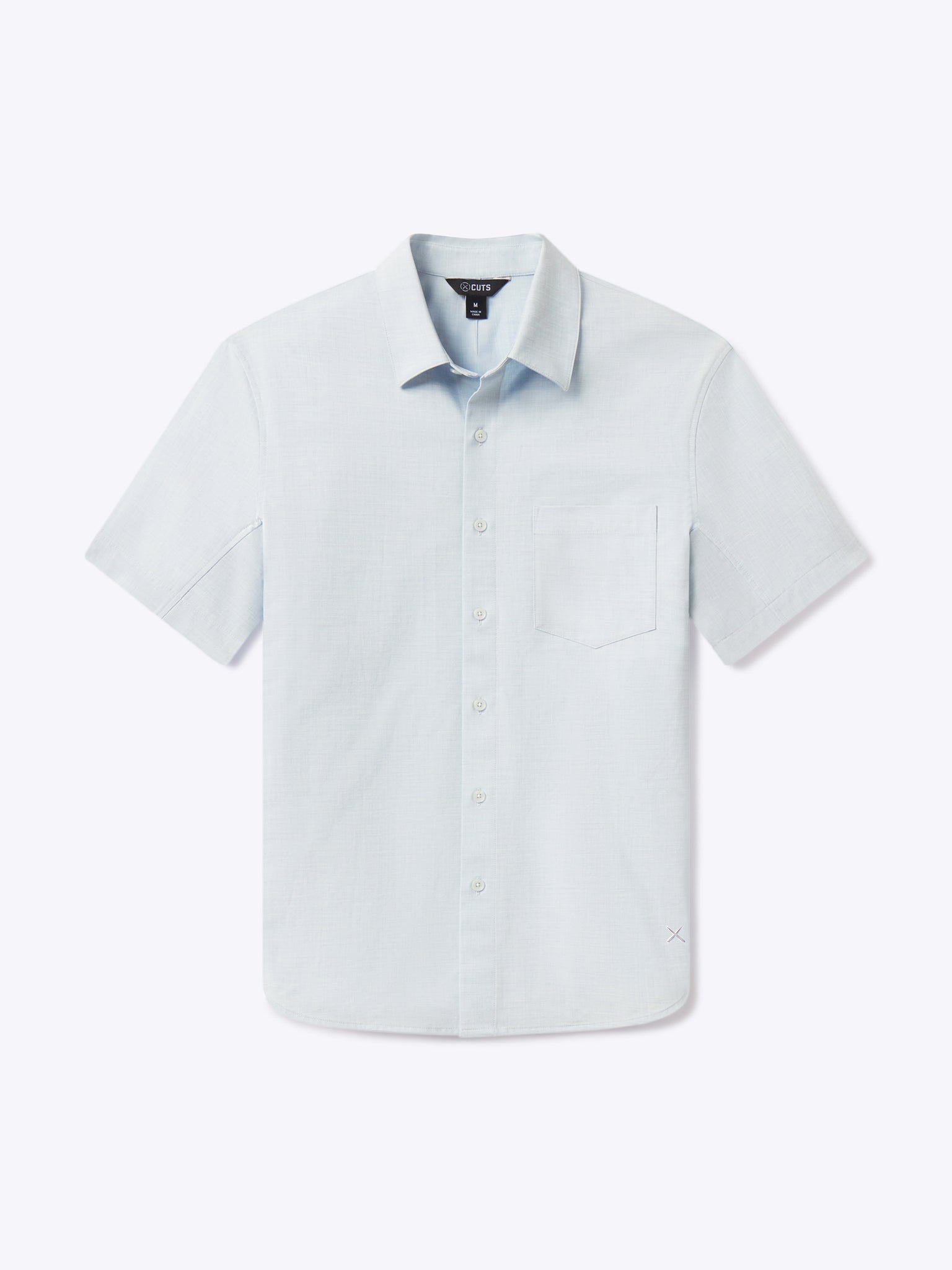 Cuts SoHo Short Sleeve Button Up in White