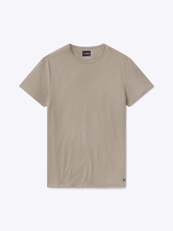 Cuts AO Forever Tee in Pure Cashmere