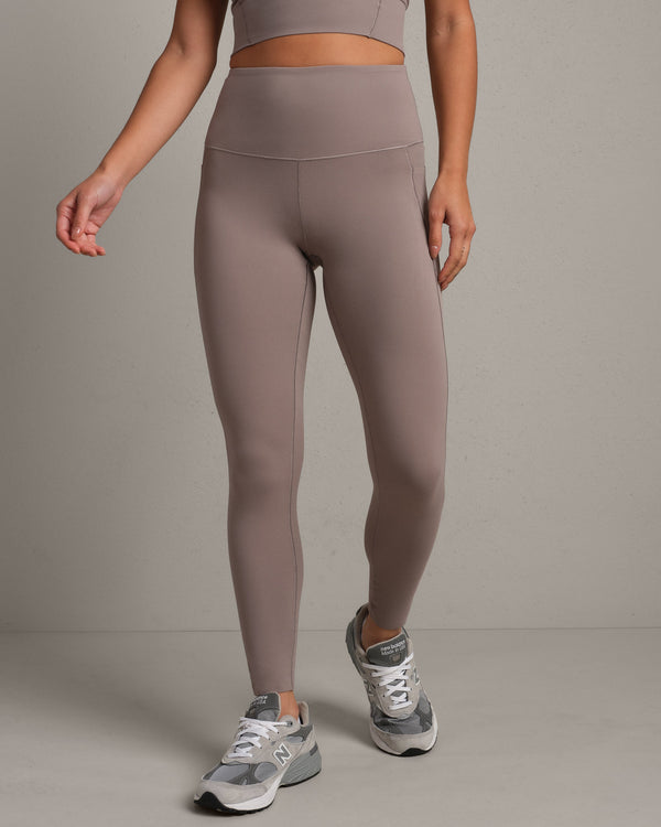 Rhone Revive 7/8 Pocket Legging in Smokey Taupe
