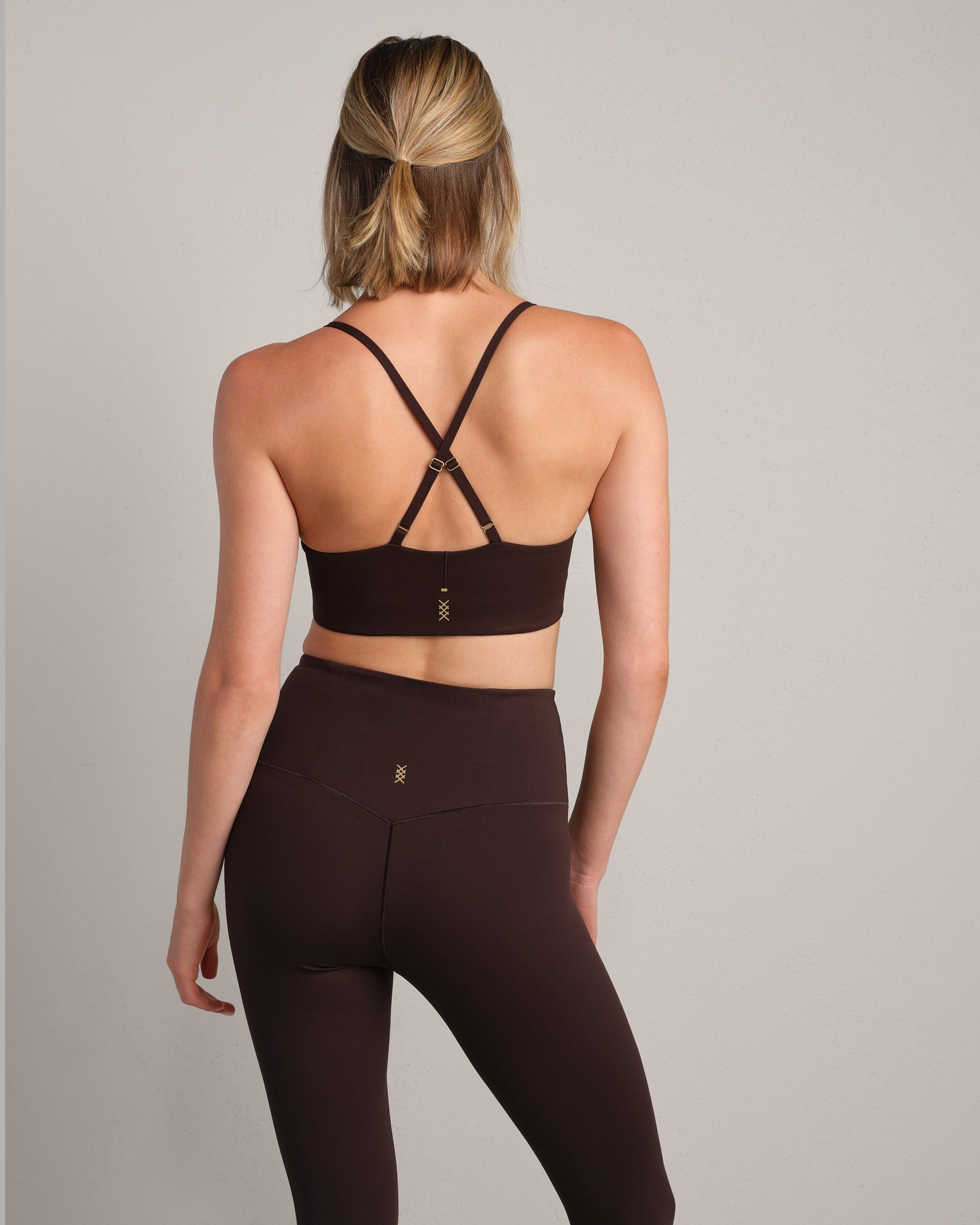 Rhone Revive Cami Sports Bra in Dark Espresso
