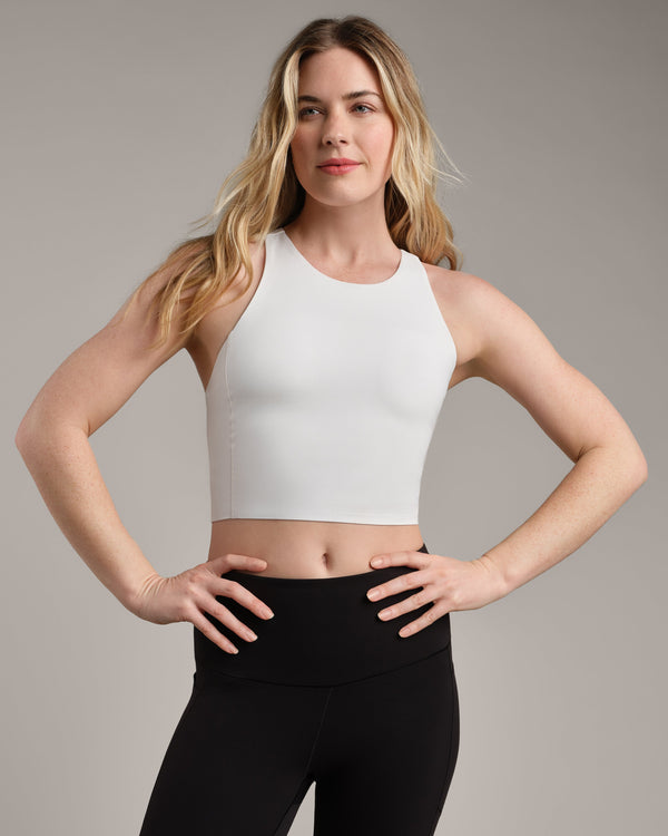 Rhone Revive Longline Bra in White