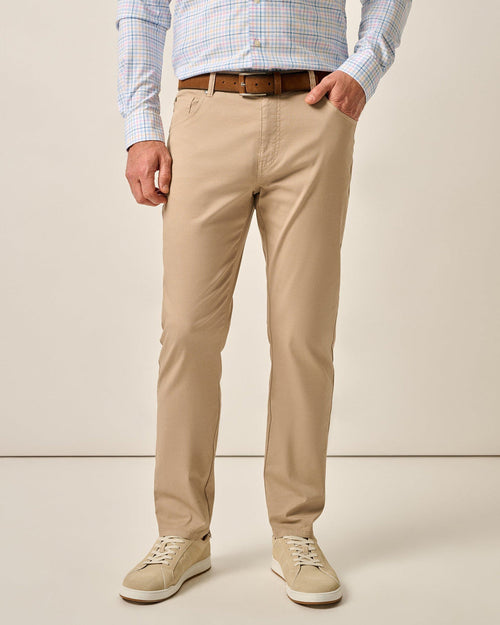 Johnnie-O Atlas Stretch 5-Pocket Pant in Khaki