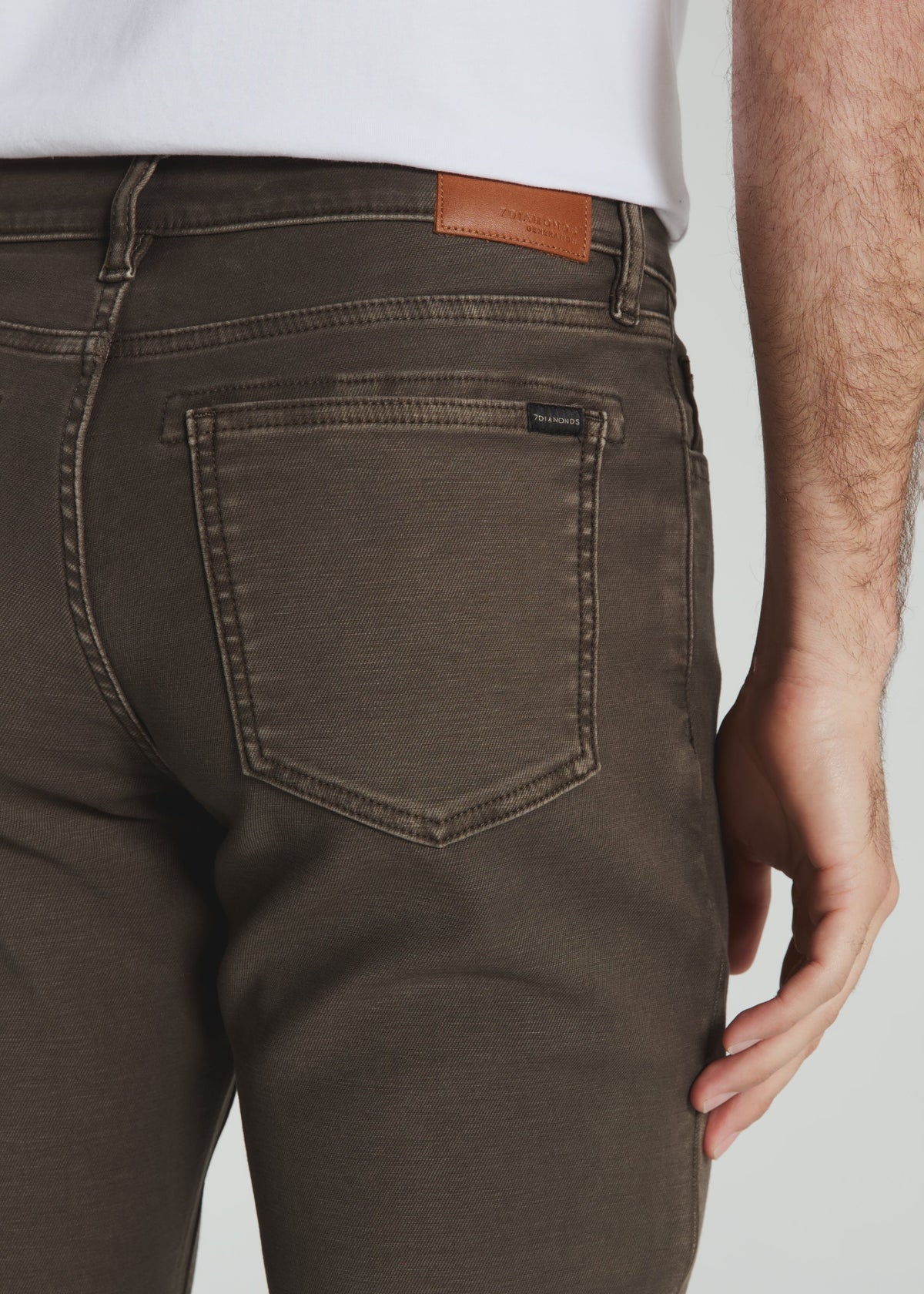7 Diamonds Generation 5-Pocket Pant in Vintage Oak — back