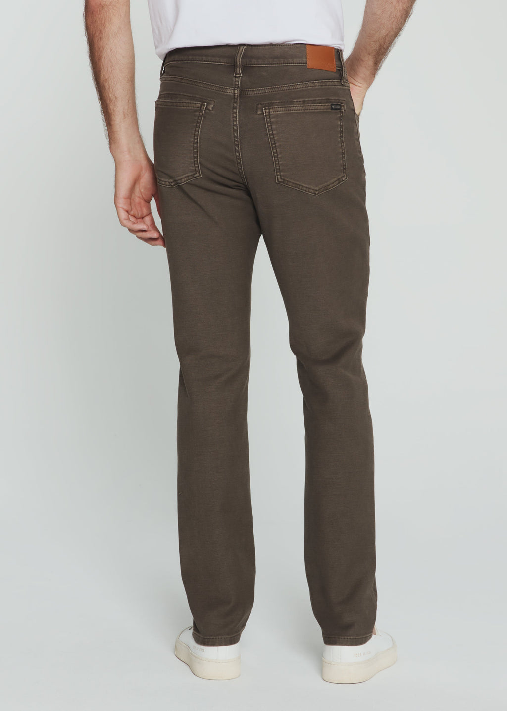 7 Diamonds Generation 5-Pocket Pant in Vintage Oak — fabric