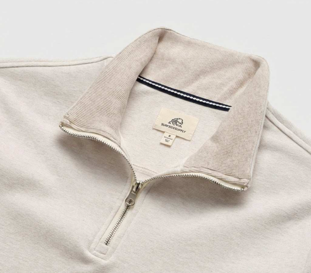 Bobby Micro Stripe 1/4 Zip Pullover