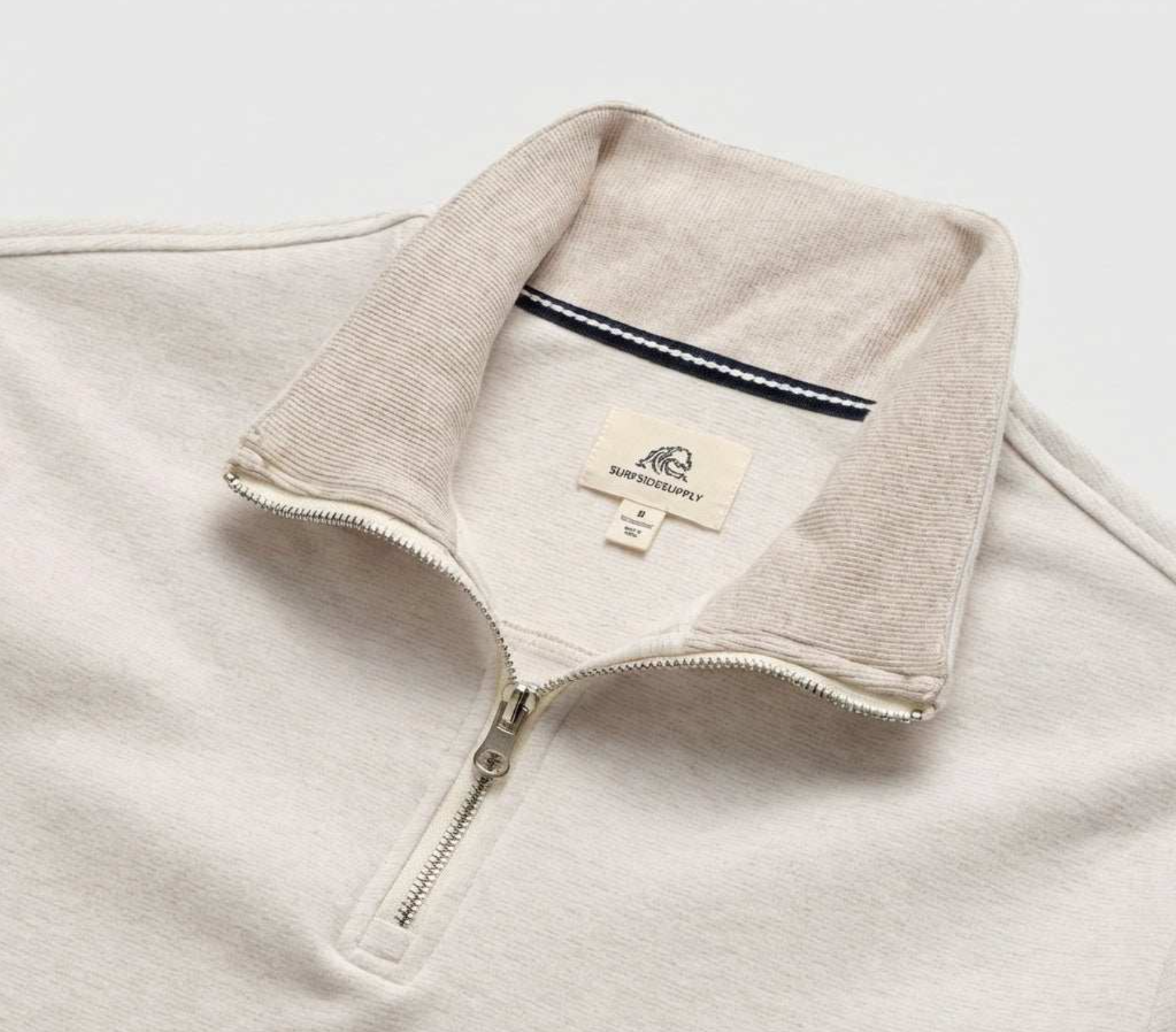 Bobby Micro Stripe 1/4 Zip Pullover