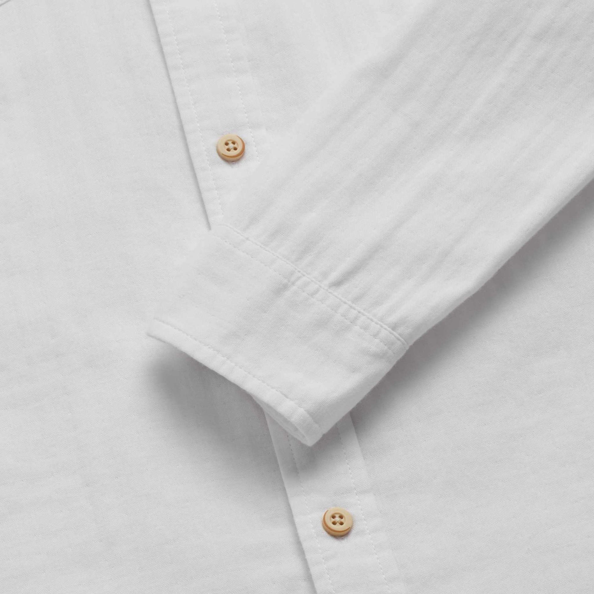 Surfside Supply Zhu Chambray Double Gauze 2-Pocket Shirt in White
